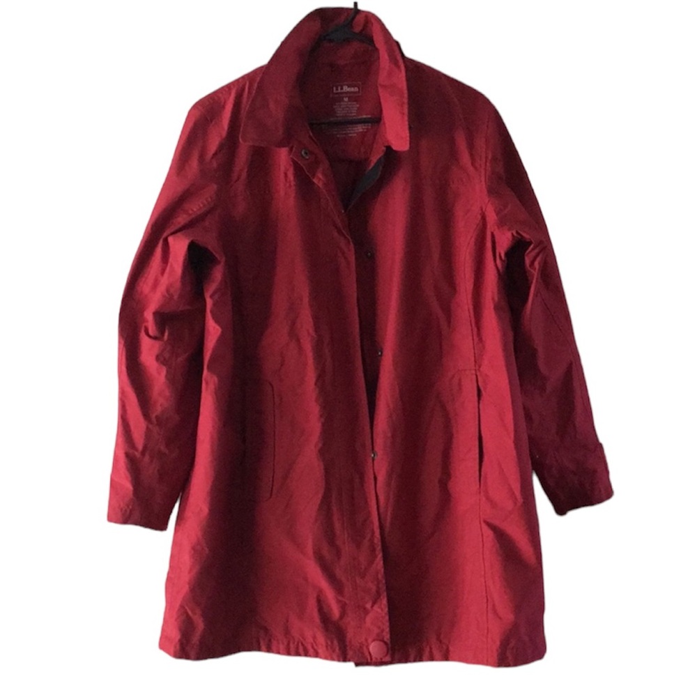 L.L. Bean red/burgundy windbreaker jacket